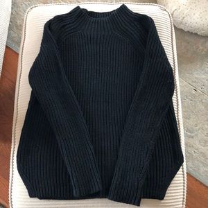 Loft black mock neck sweater